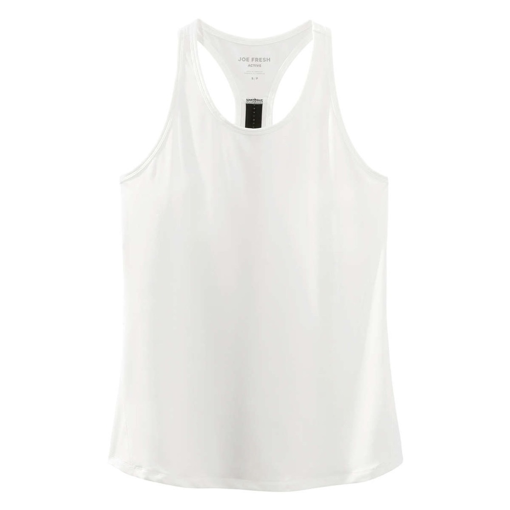 Joe Fresh Active White Tank Top - Large - New